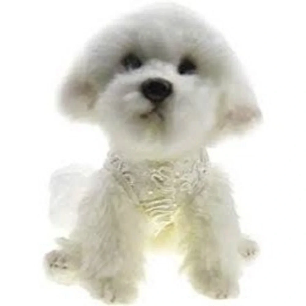 Dog Wedding Dress Lace Tulle White Ivory Pull-over Elegant Bridal Style New